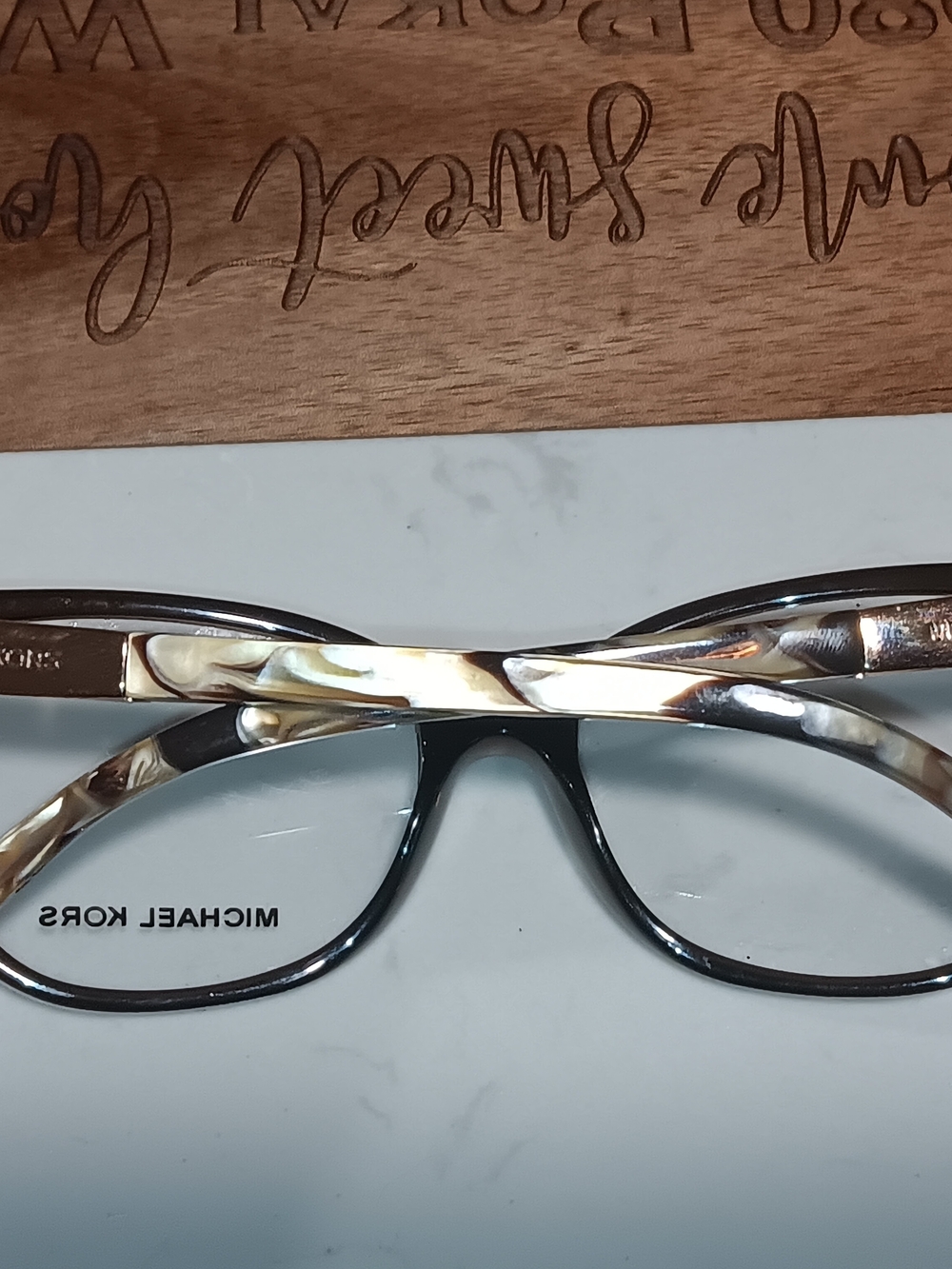 Michael Kors Two-Tone Cat Eye Glasses in Black and Tortoiseshell